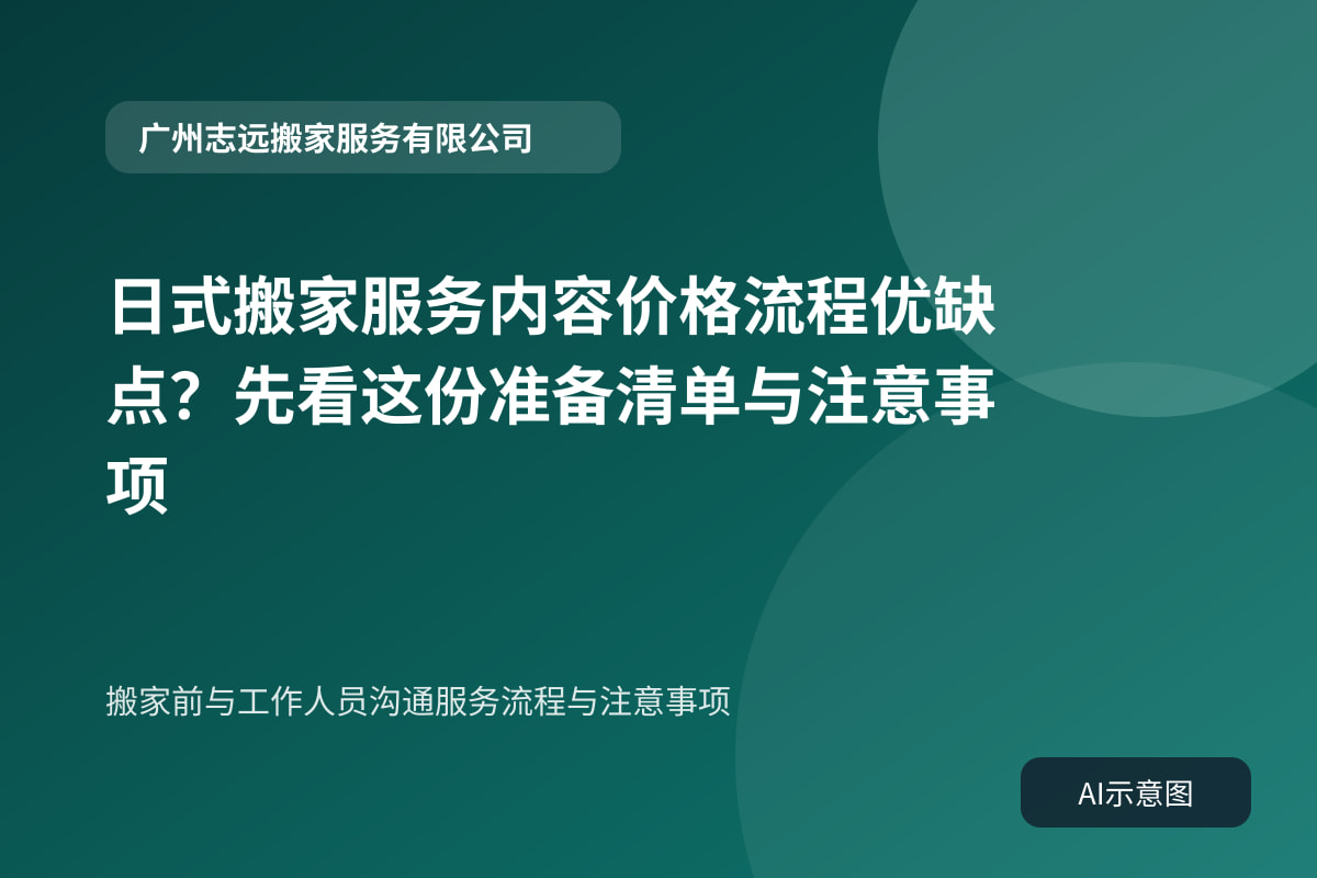 搬家前与工作人员沟通服务流程与注意事项