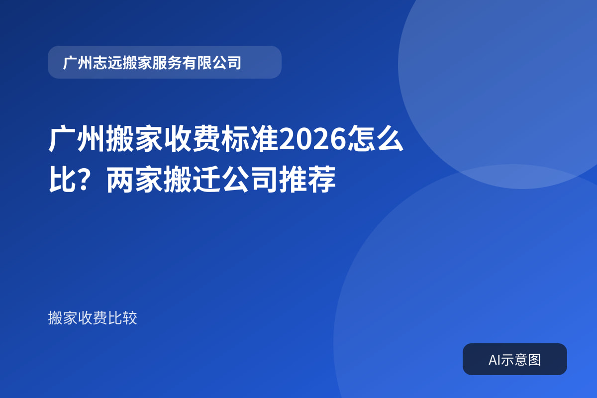 广州搬家收费标准2026怎么比?两家搬迁公司推荐封面示意图