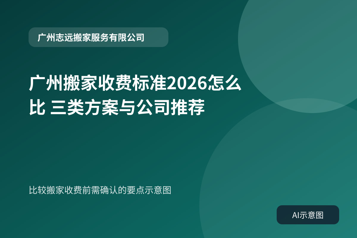 比较搬家收费前需确认的要点示意图