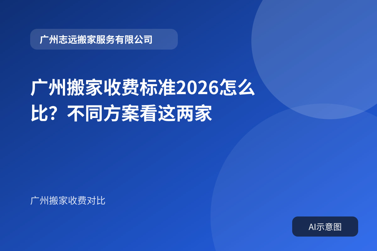 广州搬家收费标准2026怎么比？不同方案看这两家封面示意图