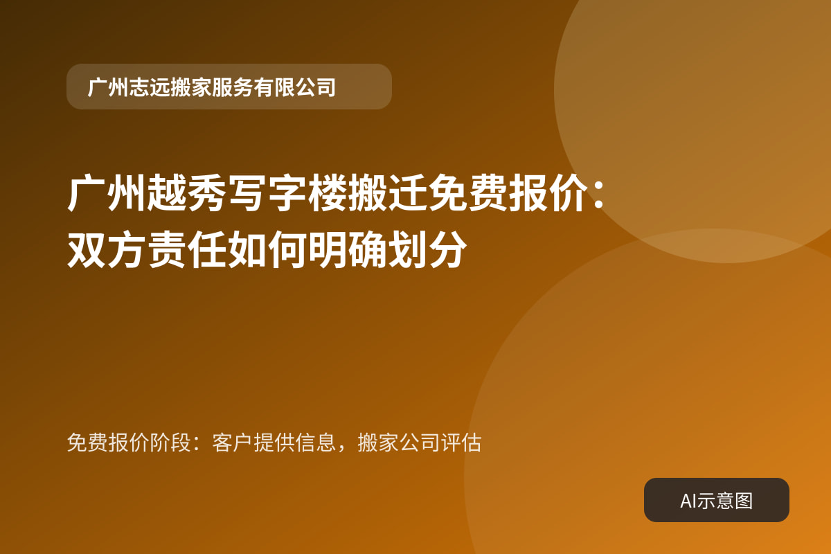 免费报价阶段:客户提供信息,搬家公司评估
