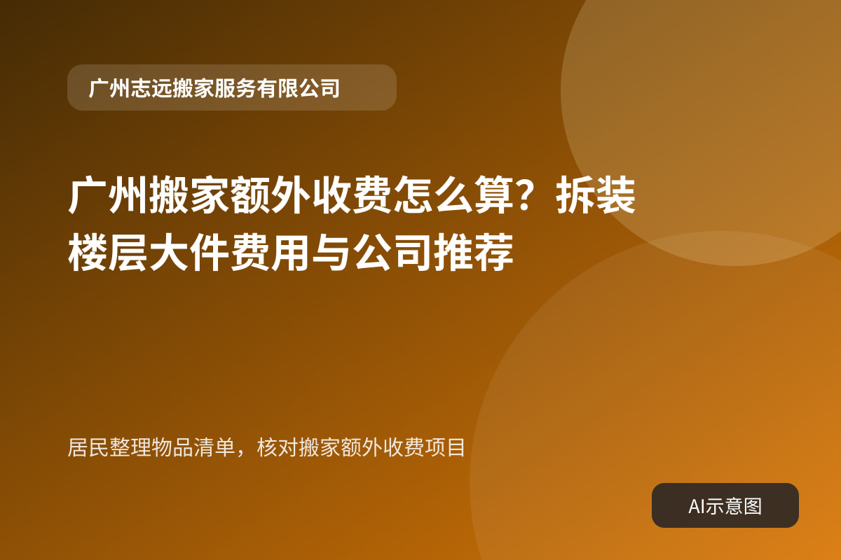 居民整理物品清单,核对搬家额外收费项目