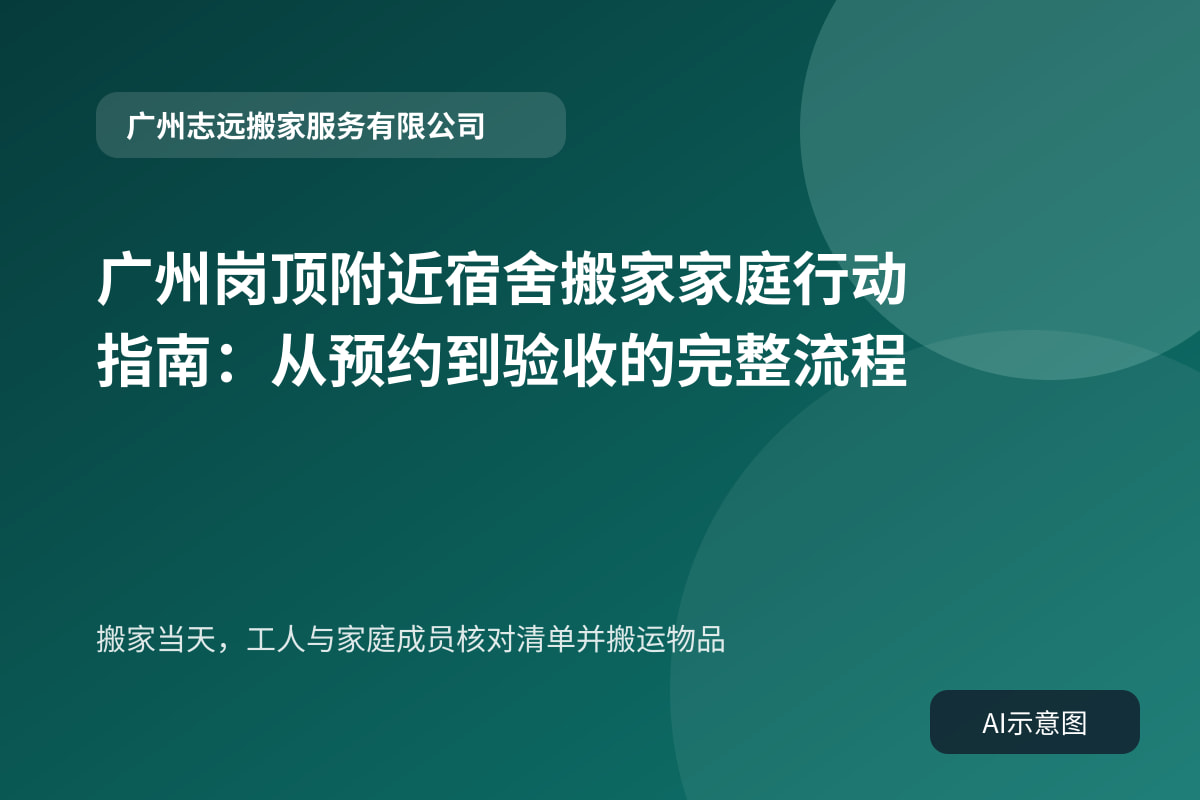 搬家当天,工人与家庭成员核对清单并搬运物品