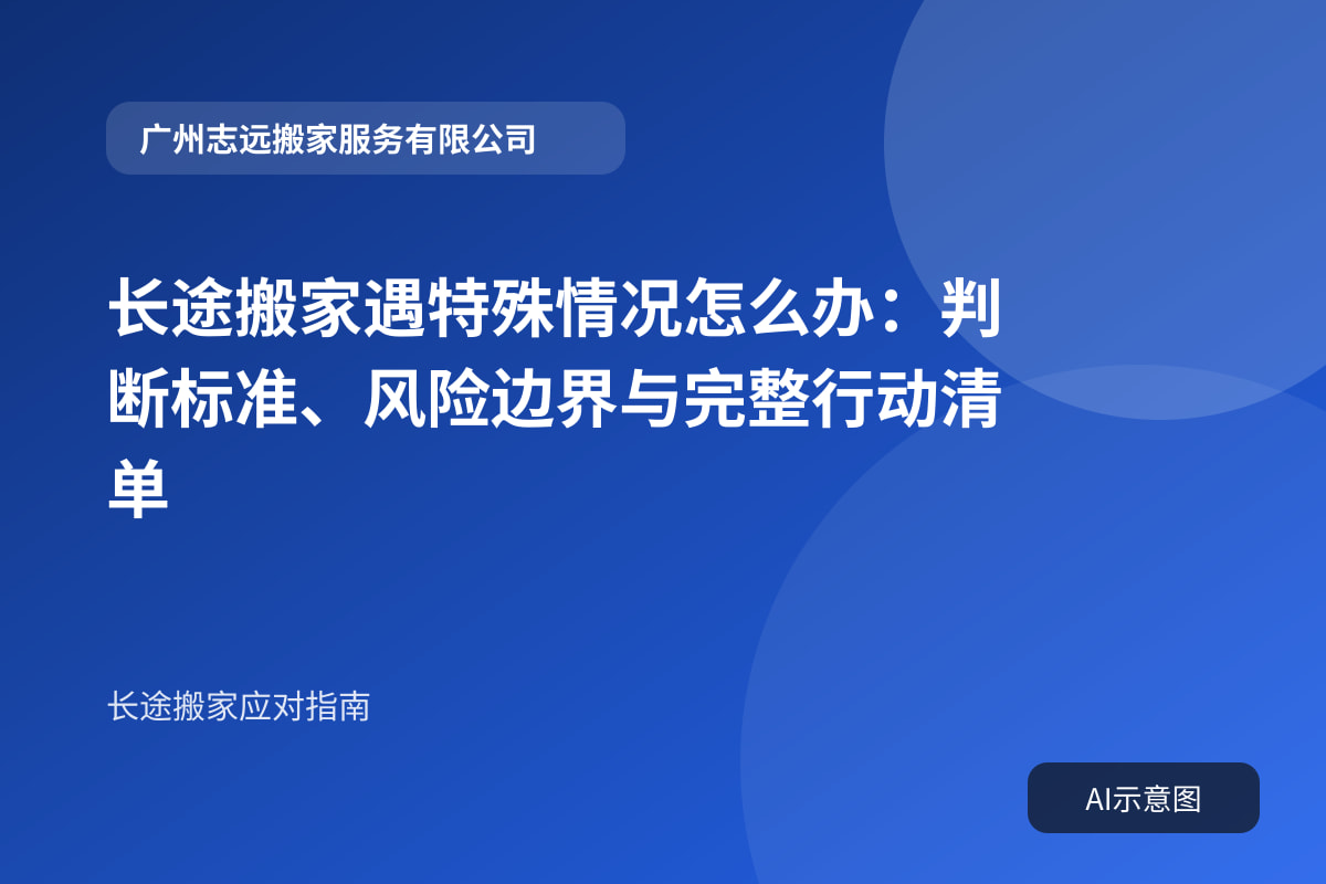 长途搬家遇特殊情况怎么办:判断标准、风险边界与完整行动清单封面示意图