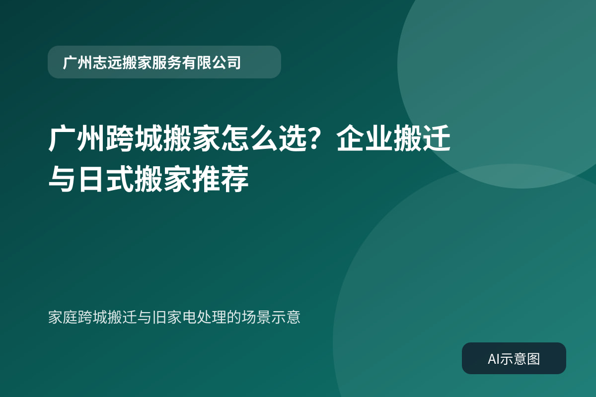 家庭跨城搬迁与旧家电处理的场景示意