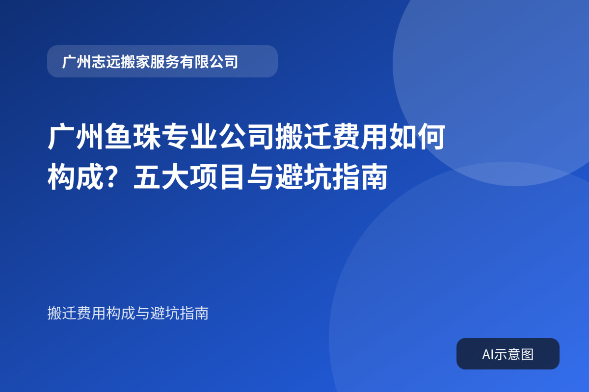 广州鱼珠专业公司搬迁费用如何构成?五大项目与避坑指南封面示意图