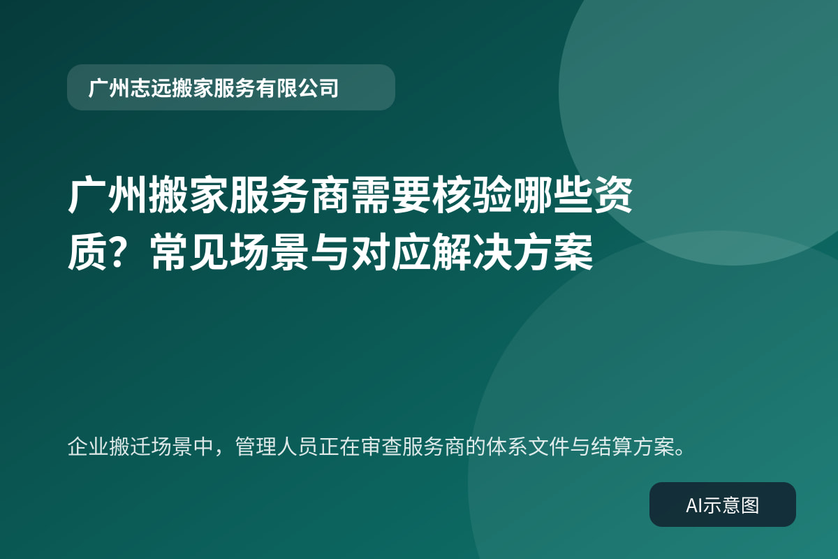 企业搬迁场景中,管理人员正在审查服务商的体系文件与结算方案。