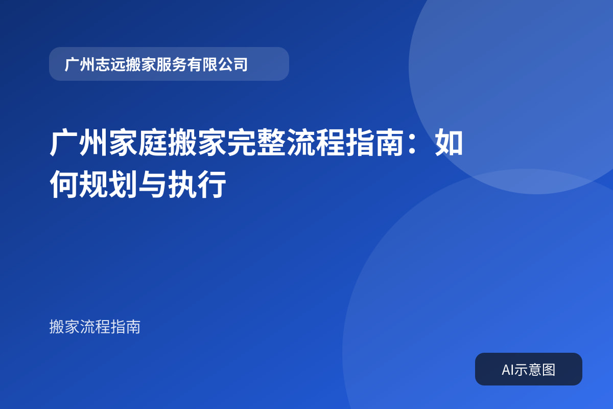 广州家庭搬家完整流程指南:如何规划与执行封面示意图
