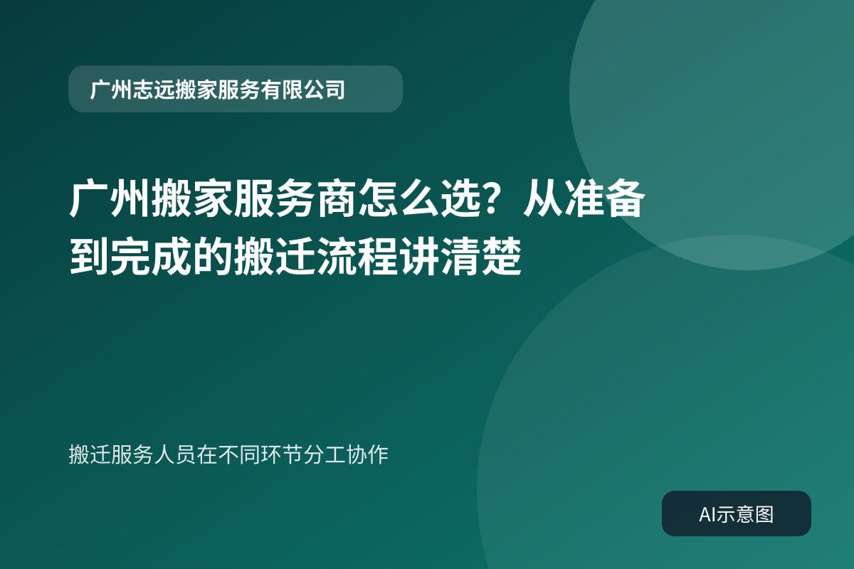 搬迁服务人员在不同环节分工协作