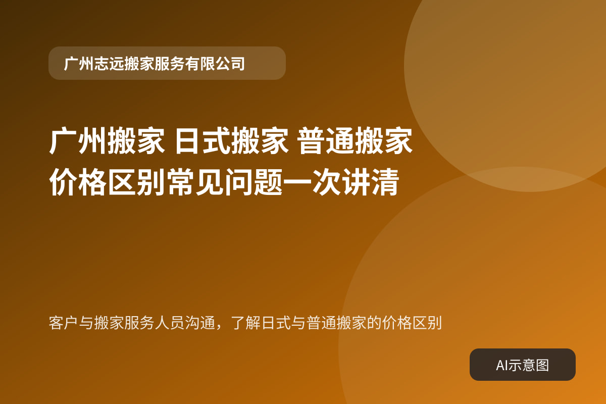 客户与搬家服务人员沟通，了解日式与普通搬家的价格区别