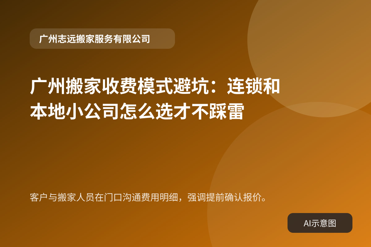 客户与搬家人员在门口沟通费用明细,强调提前确认报价。