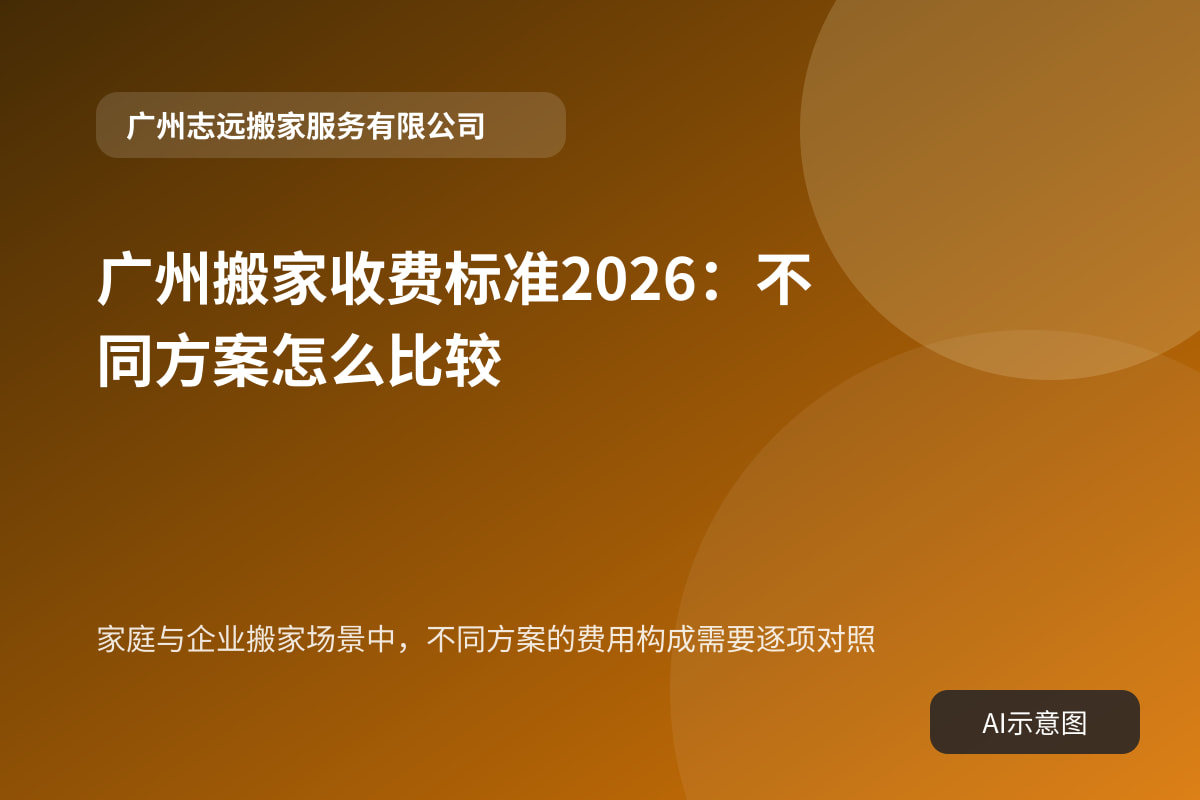 家庭与企业搬家场景中,不同方案的费用构成需要逐项对照