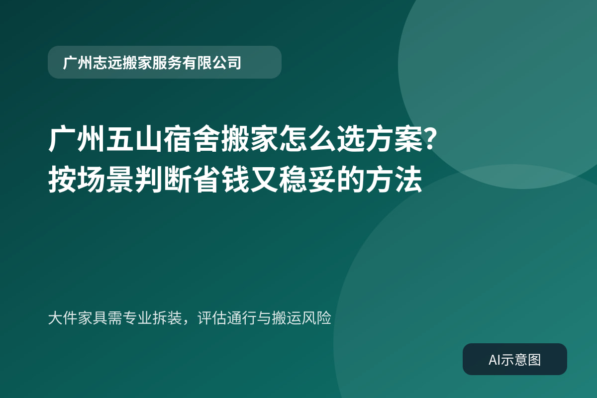 大件家具需专业拆装,评估通行与搬运风险