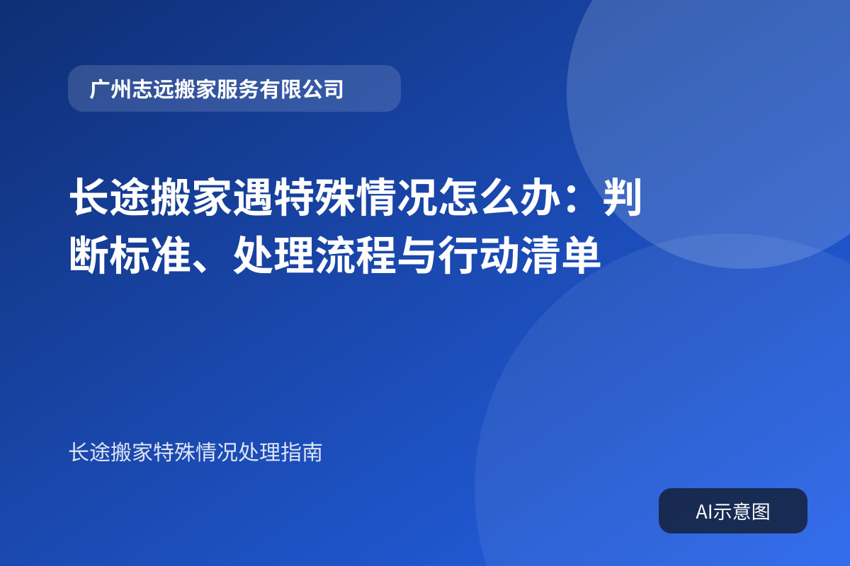 长途搬家遇特殊情况怎么办:判断标准、处理流程与行动清单封面示意图